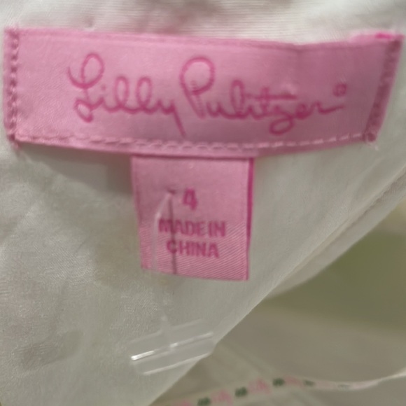 Lilly Pulitzer Bowen Yellow Butterfly Print Strapless Dress Size 4 - Picture 4 of 4